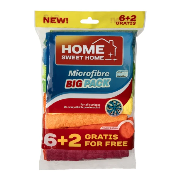 BigPack Microfiber Cloths 6+2