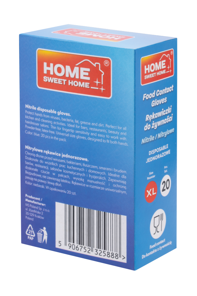 Rękawiczki do żywności 20 szt. XL - obrazek 2