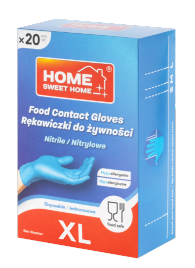 Rękawiczki do żywności 20 szt. XL