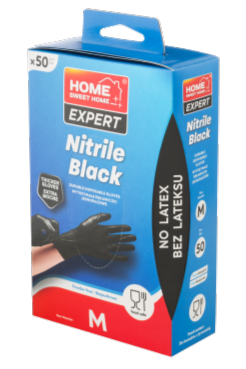 Rękawiczki Nitrylowe Black 50 szt. M